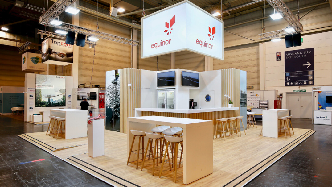 Messebau für equinor - Messebauer bee Frankfurt