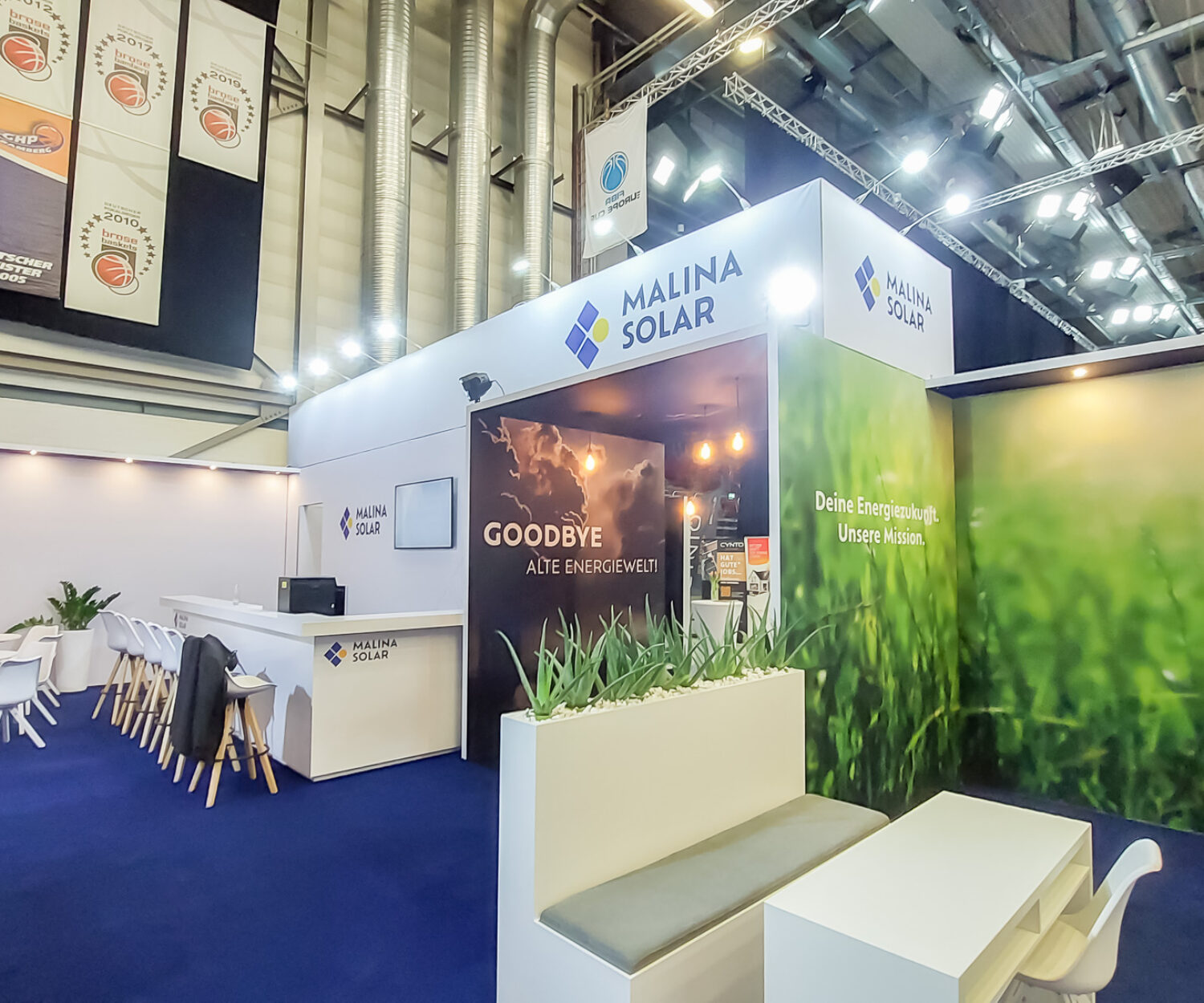 Messestand von MALINA SOLAR auf der Immobilienmesse Franken in Bamberg Bild1