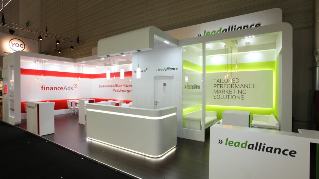 Messebau Köln - Messe Köln - Demexco - Messestand leadalliance - Messebauer bee GmbH
