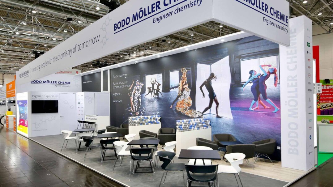 Messebau Düsseldorf - Messestand BODO MÖLLER CHEMIE - Messebau bee GmbH