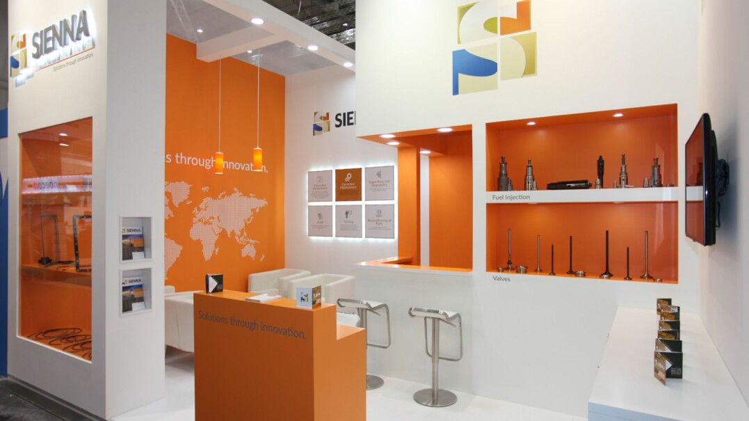 Messebau Hamburg - Messestand Sienna - Messebauer bee GmbH