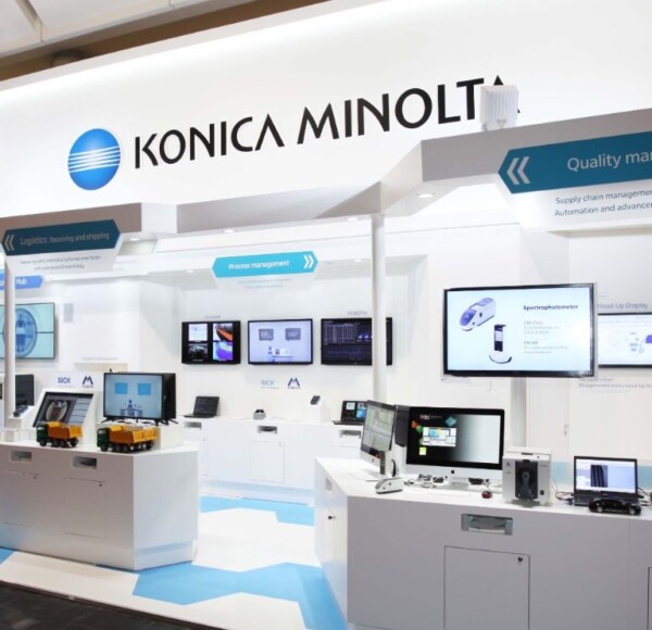 Messebau Hannover - Hannover Messe - Messestand Konica Minolta
