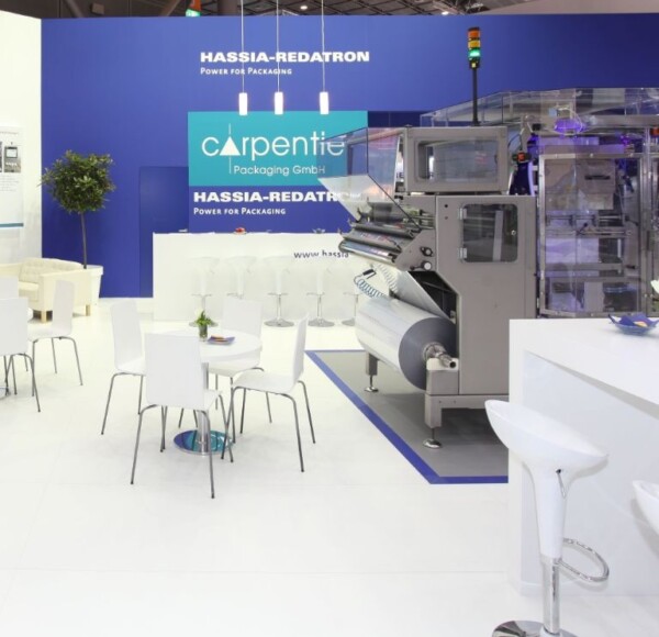 Messebau Düsseldorf - Messe Interpack Düsseldorf - Messestand HASSIA-REDATRON - Messebau bee GmbH