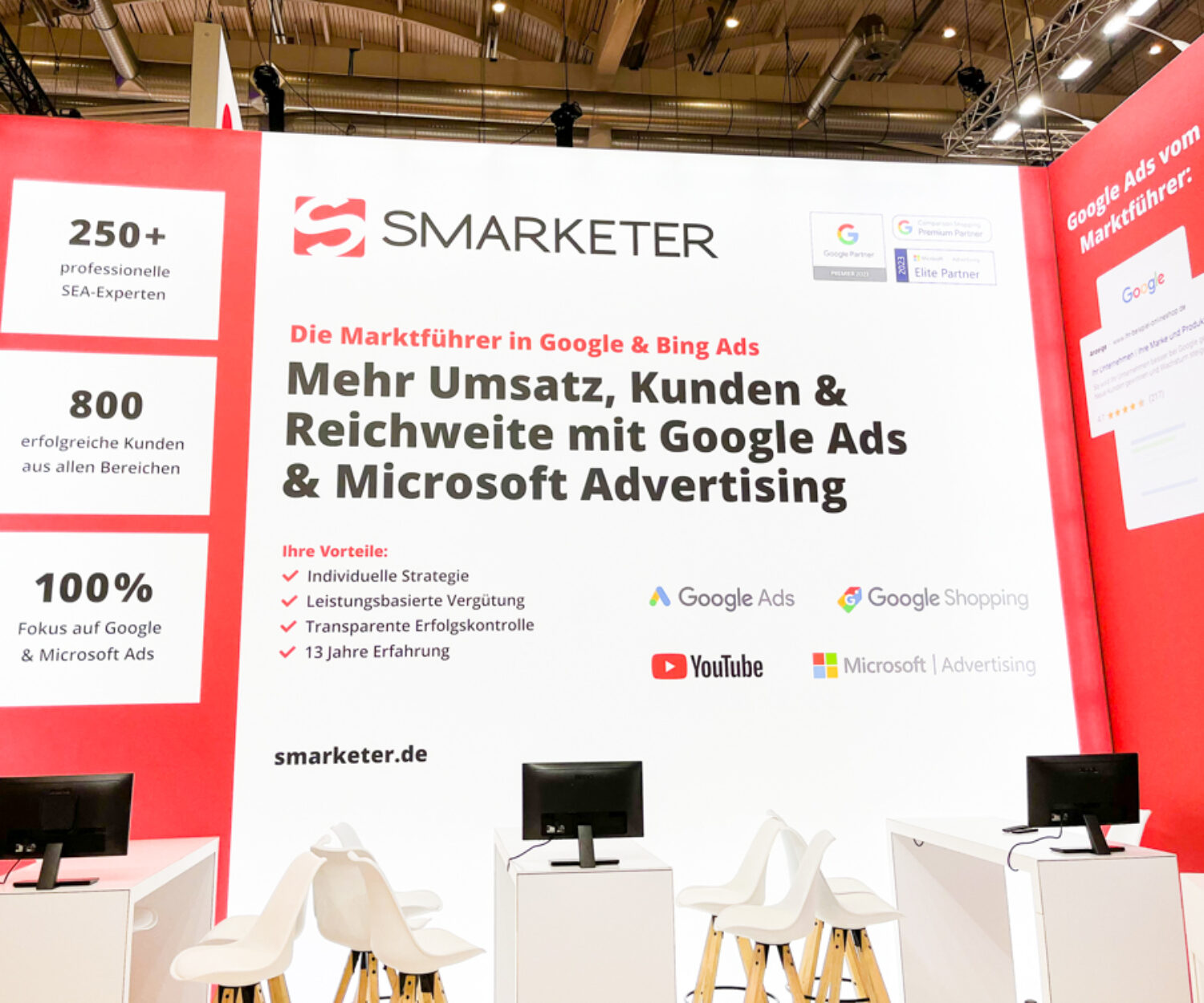 Messestand von Smarketer auf der OMR in Hamburg 5