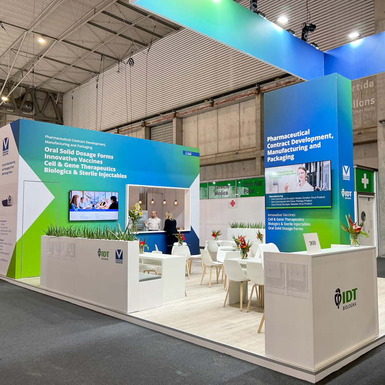 Messebauer bee GmbH - Messe CPHI - Messestand IDT Biologika 06