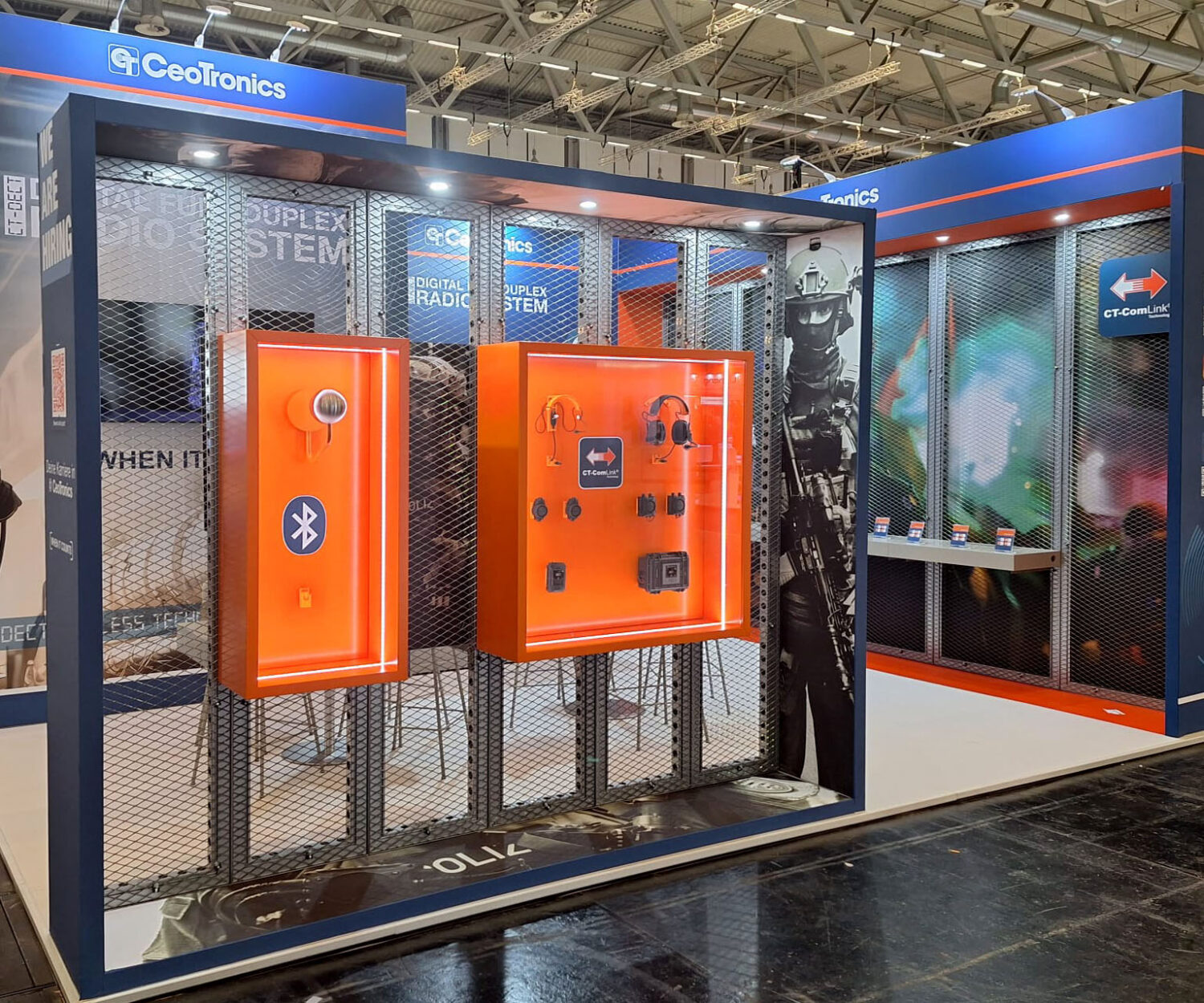 Messebauer bee GmbH - Messe PMR Expo - Messestand CeoTronics 01