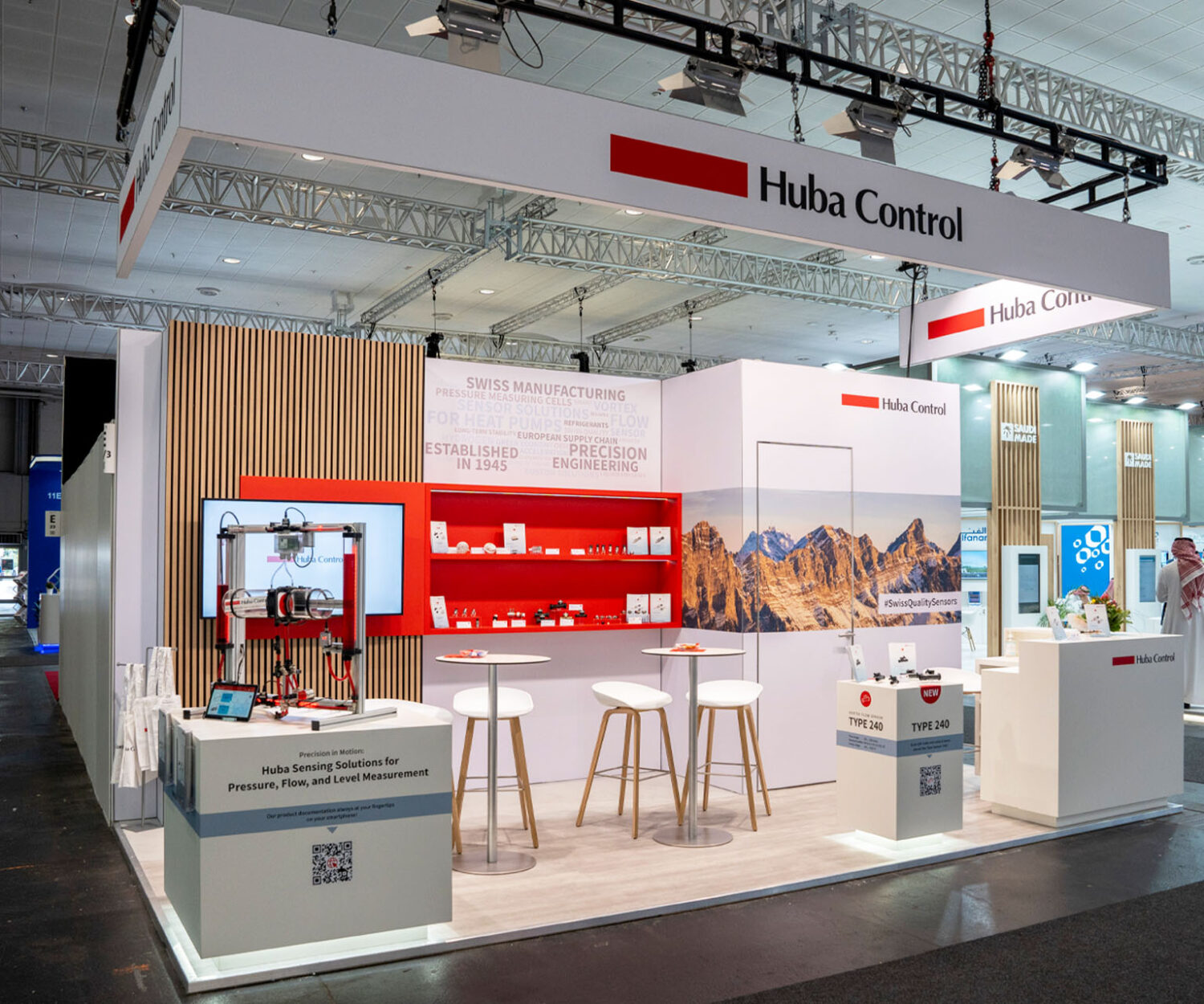 Messebauer bee GmbH - Messe HMI - Kunde Huba Control 01