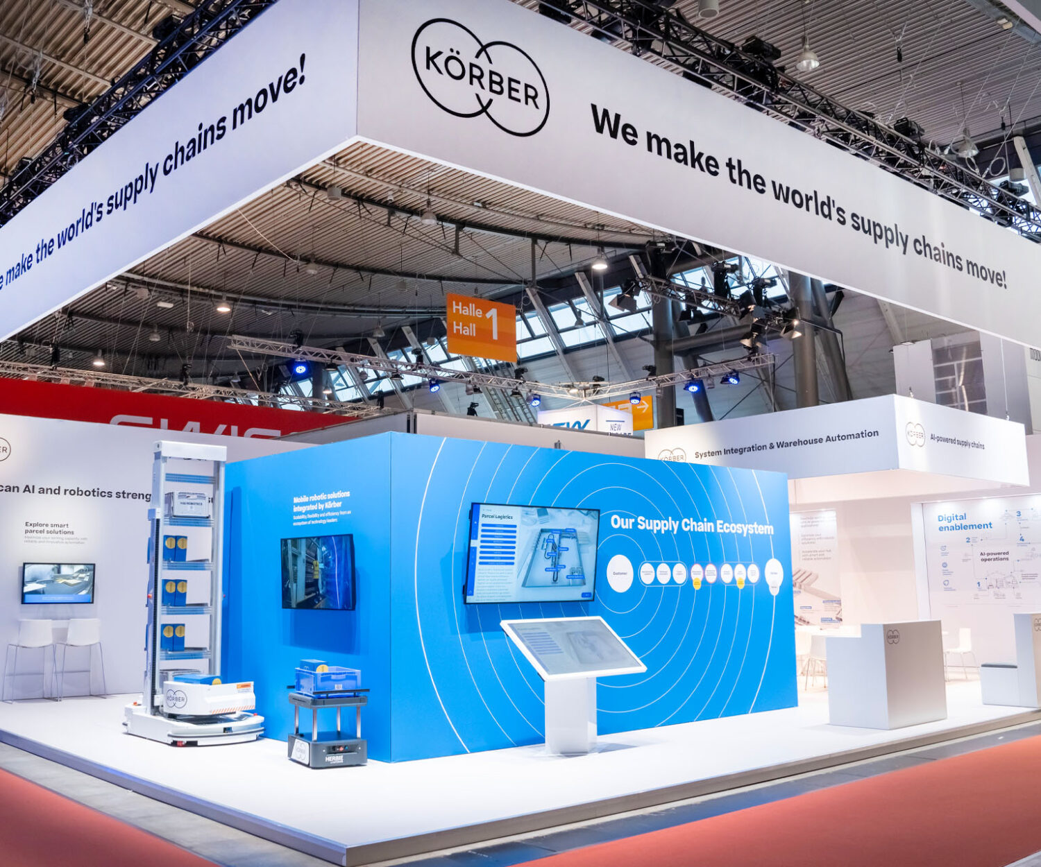 Messebauer bee GmbH - Messe LogiMAT - Kunde Körber Supply Chain Automation 01