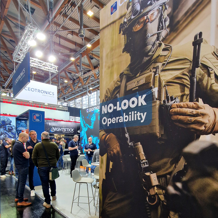 Messebau Frankfurt - Messe Enforce Tac - Kunde CEOTRONICS Messestand 10