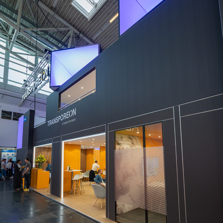 bee Messebau Frankfurt - transport logistic - Messestand Transporeon & Trimble 08