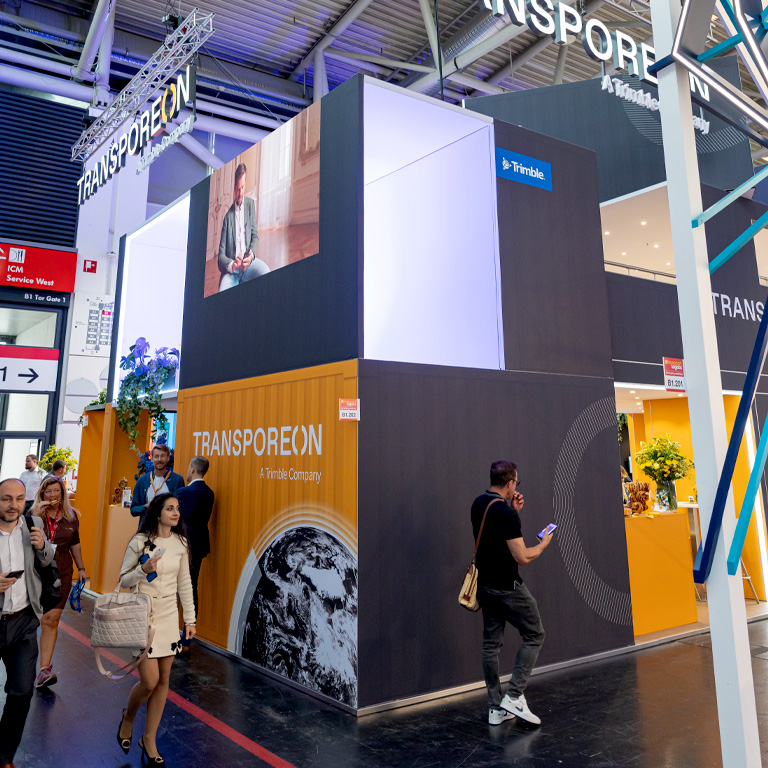 bee Messebau Frankfurt - transport logistic - Messestand Transporeon & Trimble 02
