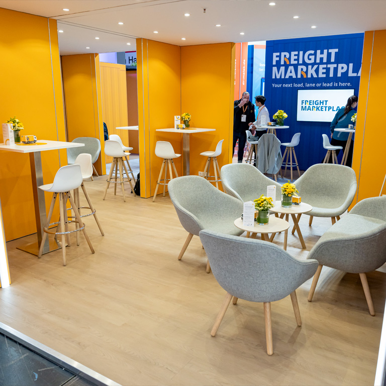 bee Messebau Frankfurt - transport logistic - Messestand Transporeon & Trimble 03