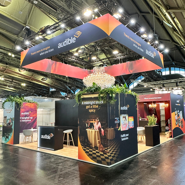 bee Messebau Frankfurt - Frankfurter Buchmesse - Messestand audible 02