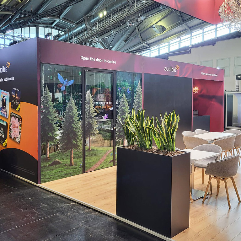 bee Messebau Frankfurt - Frankfurter Buchmesse - Messestand audible 06