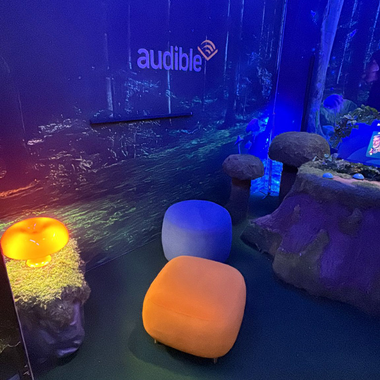bee Messebau Frankfurt - Frankfurter Buchmesse - Messestand audible 11