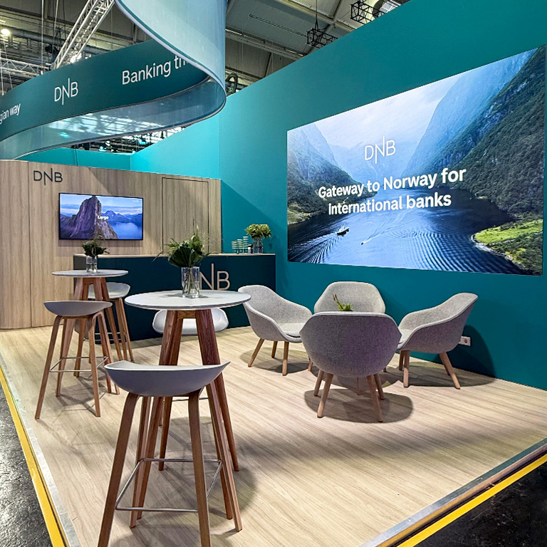 bee Messebau Frankfurt - Messe Sibos - Messestand DNB 02